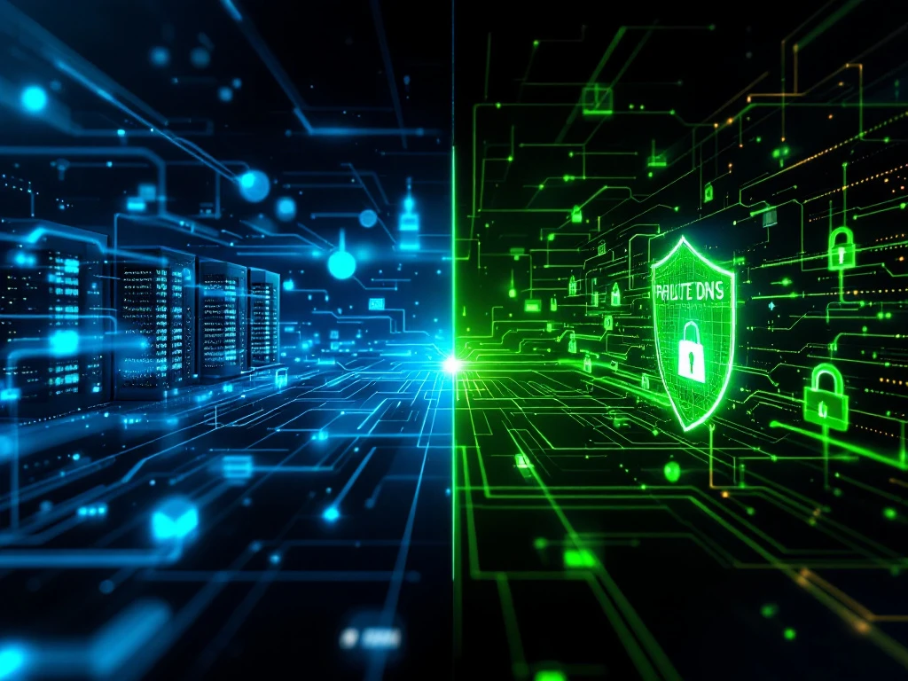 What is the difference between public and private DNS?