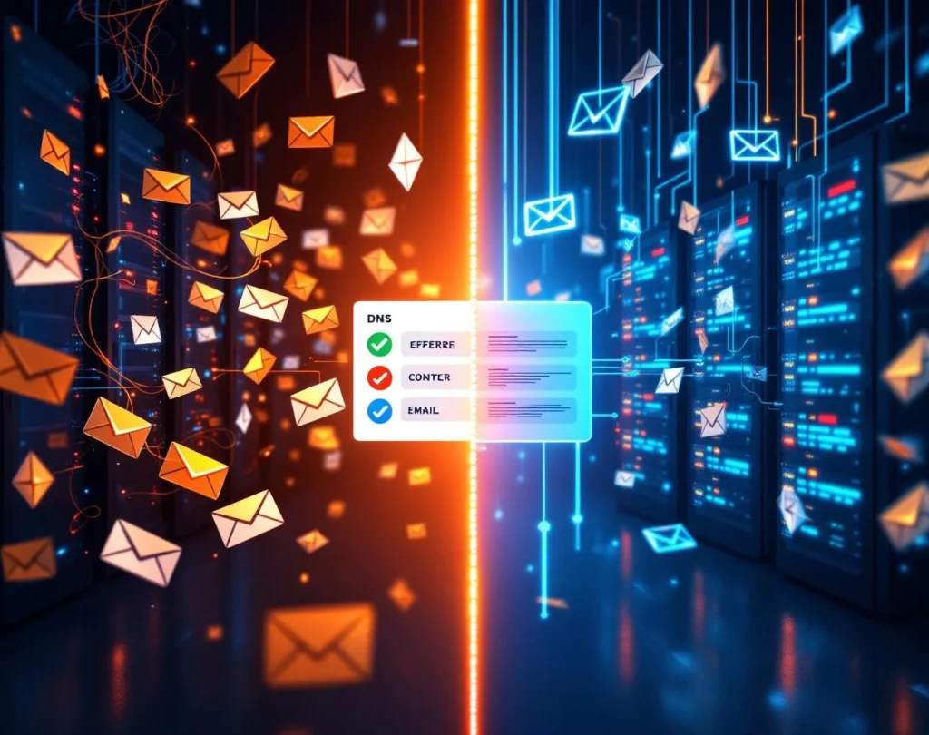 How can DNS misconfiguration affect email deliverability?
